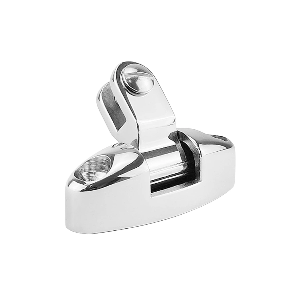 

Universal fit Stainless Steel 316 Boat Bimini Top Mount Swivel Deck Hinge With Rubber Pad Marine Yacht Hardware Accessories