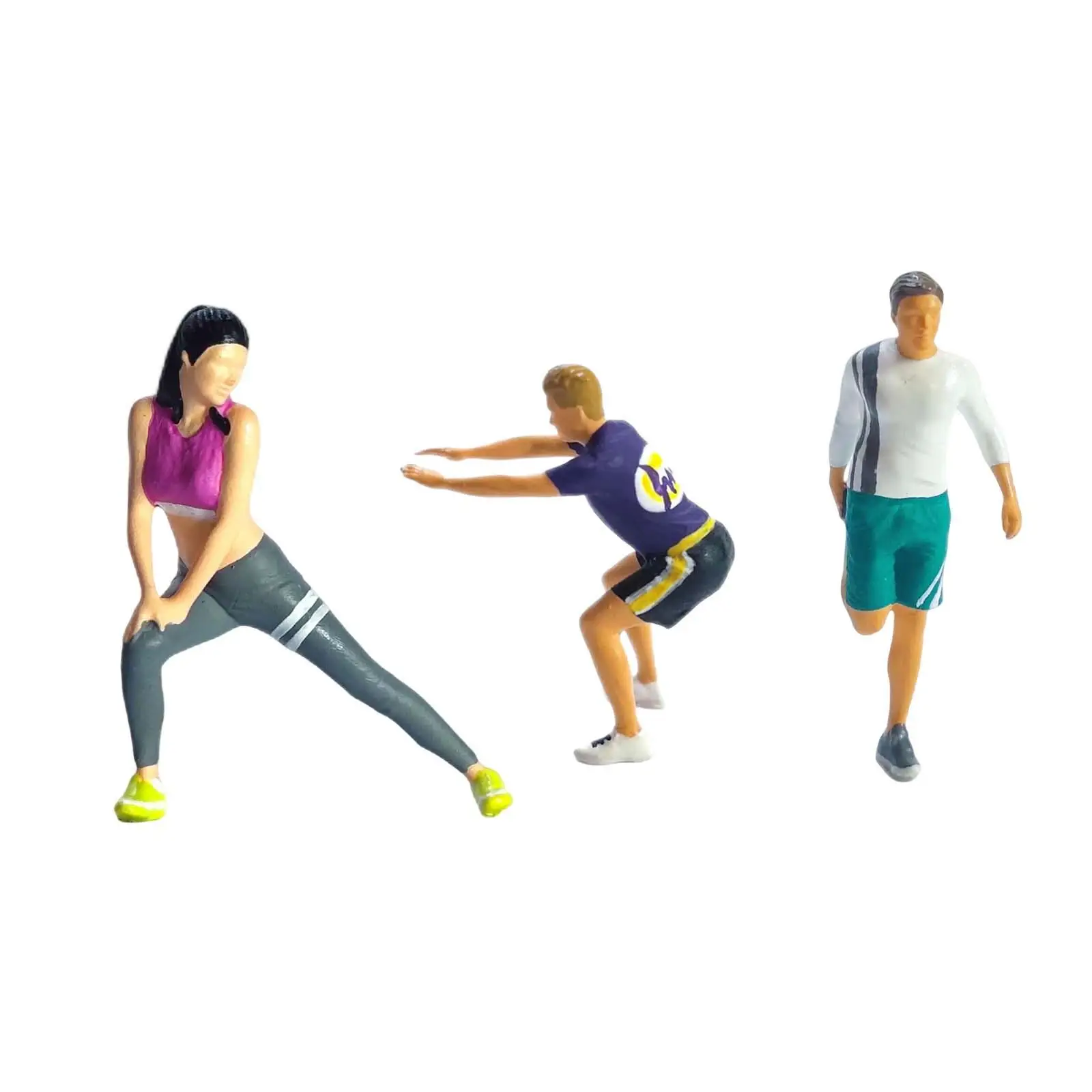 3 Pieces 1/64 Fitness People Figures Movie Props Layout Decoration S Gauge Diorama Scenery Resin Figurines Miniature Decoration
3 Pieces 1/64 Fitness People Figures Movie Props Layout Decoration S Gauge Diorama Scenery Resin Figurines Miniature Decoration