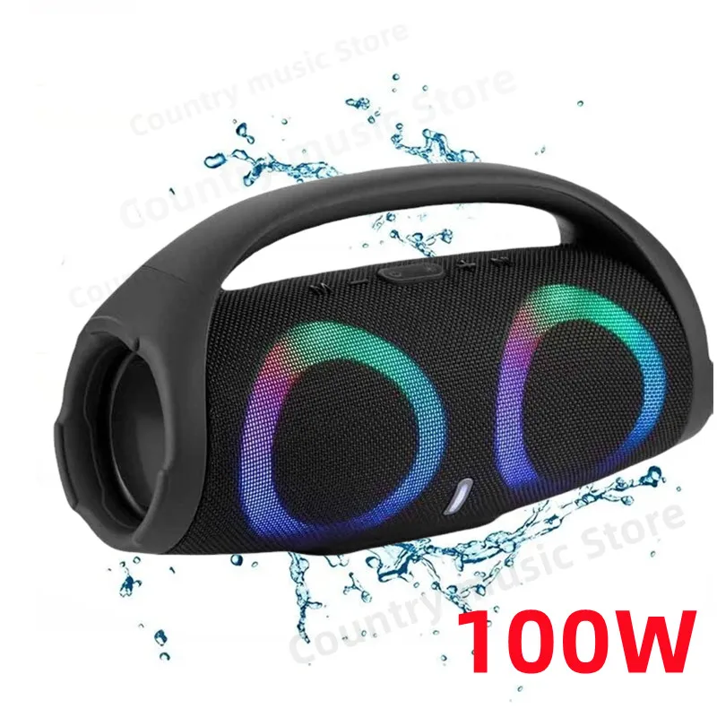 Портативная Водонепроницаемая Bluetooth-Колонка высокой мощности 100 Вт, разноцветная Беспроводная колонка RGB с сабвуфером 360, стерео, объемный TWS, FM-бумбокс
Портативная Водонепроницаемая Bluetooth-Колонка высокой мощности 100 Вт, разноцветная Беспроводная колонка RGB с сабвуфером 360, стерео, объемный TWS, FM-бумбокс