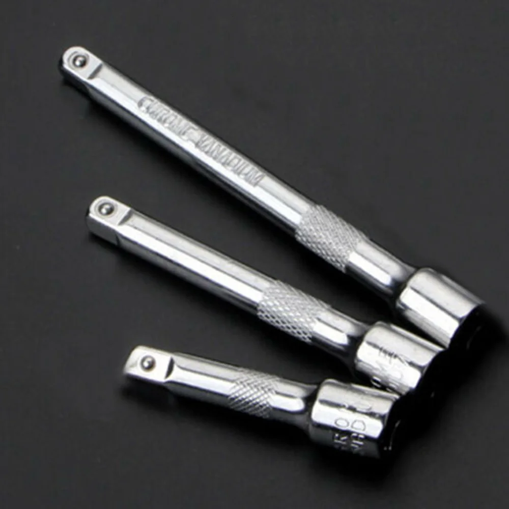 Constructed from Durable Chrome Vanadium Steel 3 Piece Extension Extender Bar Set for Ratchet Wrench Socket Kit
Constructed from Durable Chrome Vanadium Steel 3 Piece Extension Extender Bar Set for Ratchet Wrench Socket Kit