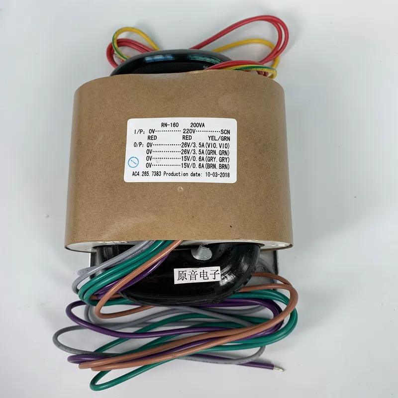 R-type Power Transformer 200W Double 20V+double 12V R Cow Audio Transformer Copper Wire Tools Alpicool
R-type Power Transformer 200W Double 20V+double 12V R Cow Audio Transformer Copper Wire Tools Alpicool