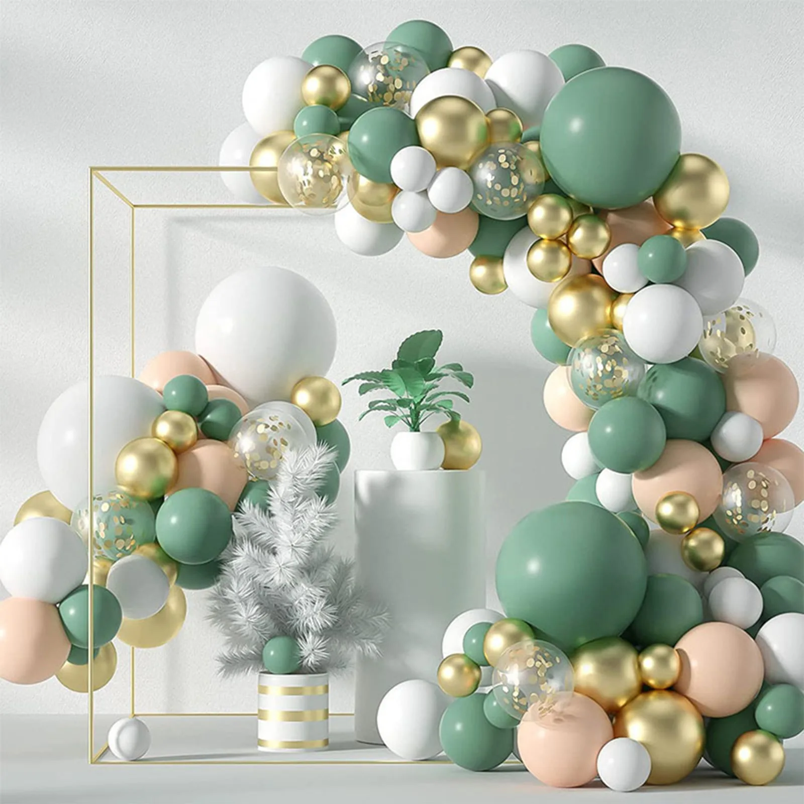 117 Pcs Sage Green Balloon Garland Arch Kit Wedding Birthday Party Decoration Kids Adult Wedding Balloons Baby Shower Decor
117 Pcs Sage Green Balloon Garland Arch Kit Wedding Birthday Party Decoration Kids Adult Wedding Balloons Baby Shower Decor