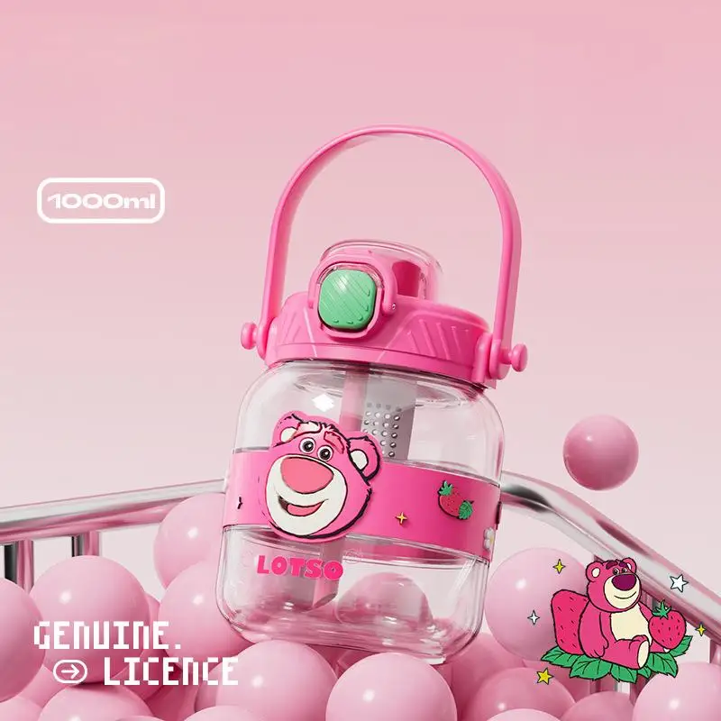 

MINISO DISNEY The New Lotso children's water cup anime cartoon High capacity Portable tea separator kettle ins style cup