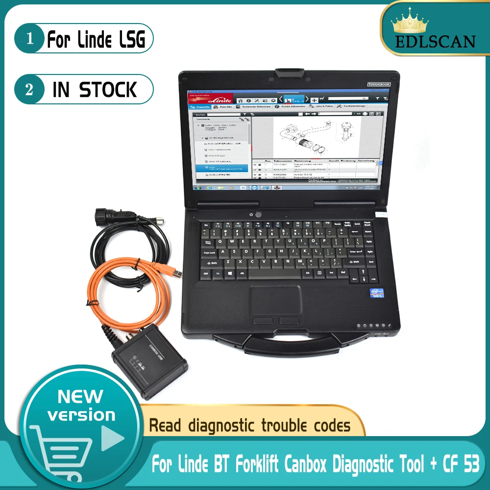 CF 53 Laptop for Linde Professional automotive diagnostic Scanner Cable for Linde BT Adapter Box Truck Diagnosis Interface
CF 53 Laptop for Linde Professional automotive diagnostic Scanner Cable for Linde BT Adapter Box Truck Diagnosis Interface