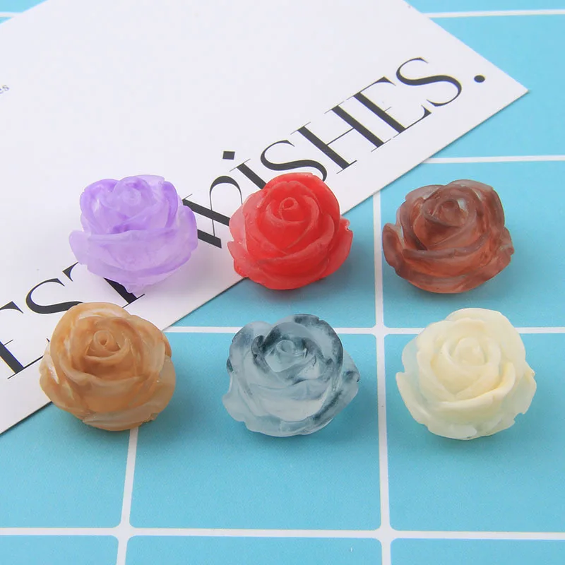 New 10pcs Dyed Rose Resin Cabochons Flatback Frosted 3D Roses Flower Cabochons DIY Jewelry Accessories for Handmade Christmas
New 10pcs Dyed Rose Resin Cabochons Flatback Frosted 3D Roses Flower Cabochons DIY Jewelry Accessories for Handmade Christmas