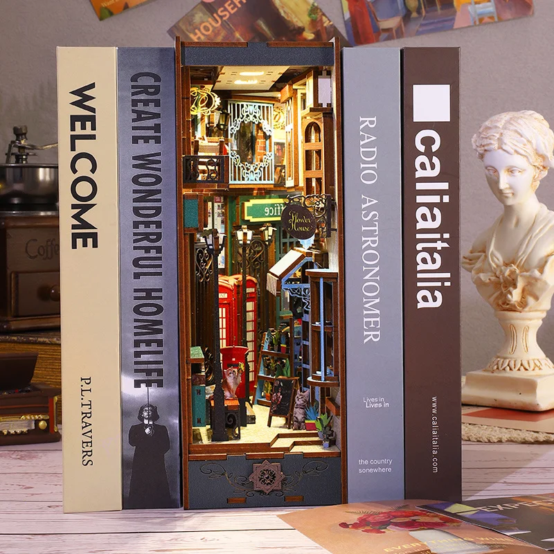 Diy Wooden Book Nook Shelf Insert Building Kits Miniature Island Holiday Bookends Doll Houses Bookshelf Handmade For Adult Gift
Diy Wooden Book Nook Shelf Insert Building Kits Miniature Island Holiday Bookends Doll Houses Bookshelf Handmade For Adult Gift