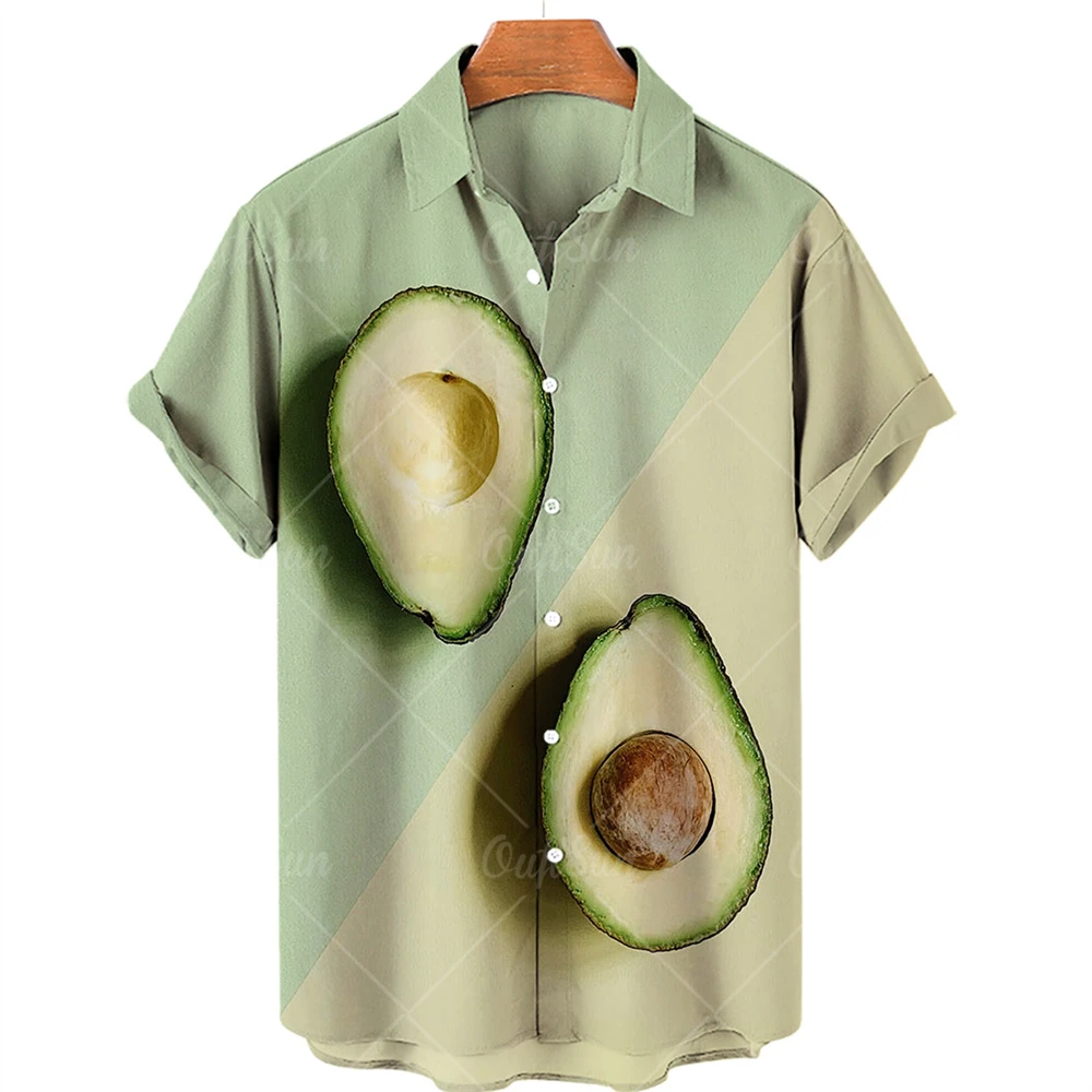 Mens Hawaiian Shirt, 3D Fruit Print Shirt, Avocado Short Sleeve Shirt, Lapel And Single Button, Casual Beach Top, Fashion 5XL
Mens Hawaiian Shirt, 3D Fruit Print Shirt, Avocado Short Sleeve Shirt, Lapel And Single Button, Casual Beach Top, Fashion 5XL