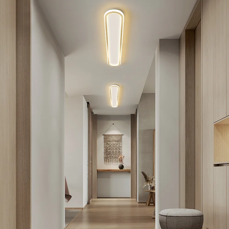 

Светильник в полоску для коридора, гардероба, современный минималистичный светодиодный потолочный светильник для балкона, крыльца, лампа в скандинавском стиле для гостиной, спальни