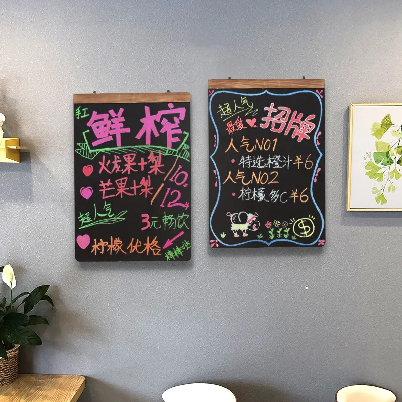 Solid Wood Large Frame Hanging Small Blackboard Store Uses Commercial Billboards To Hang Handwritten Display Boards On
Solid Wood Large Frame Hanging Small Blackboard Store Uses Commercial Billboards To Hang Handwritten Display Boards On