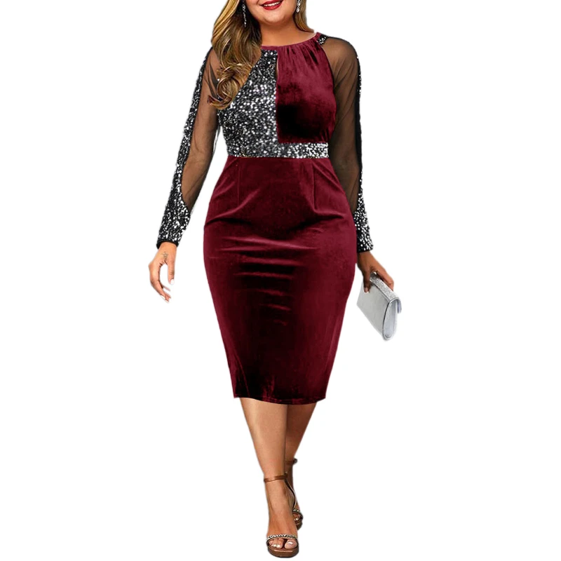Womens Plus Size Sequin Dress Sexy Patchwork Perspective Party Cocktail Sparkle Glitter Evening Stretchy Mini Bodycon Dresses
Womens Plus Size Sequin Dress Sexy Patchwork Perspective Party Cocktail Sparkle Glitter Evening Stretchy Mini Bodycon Dresses