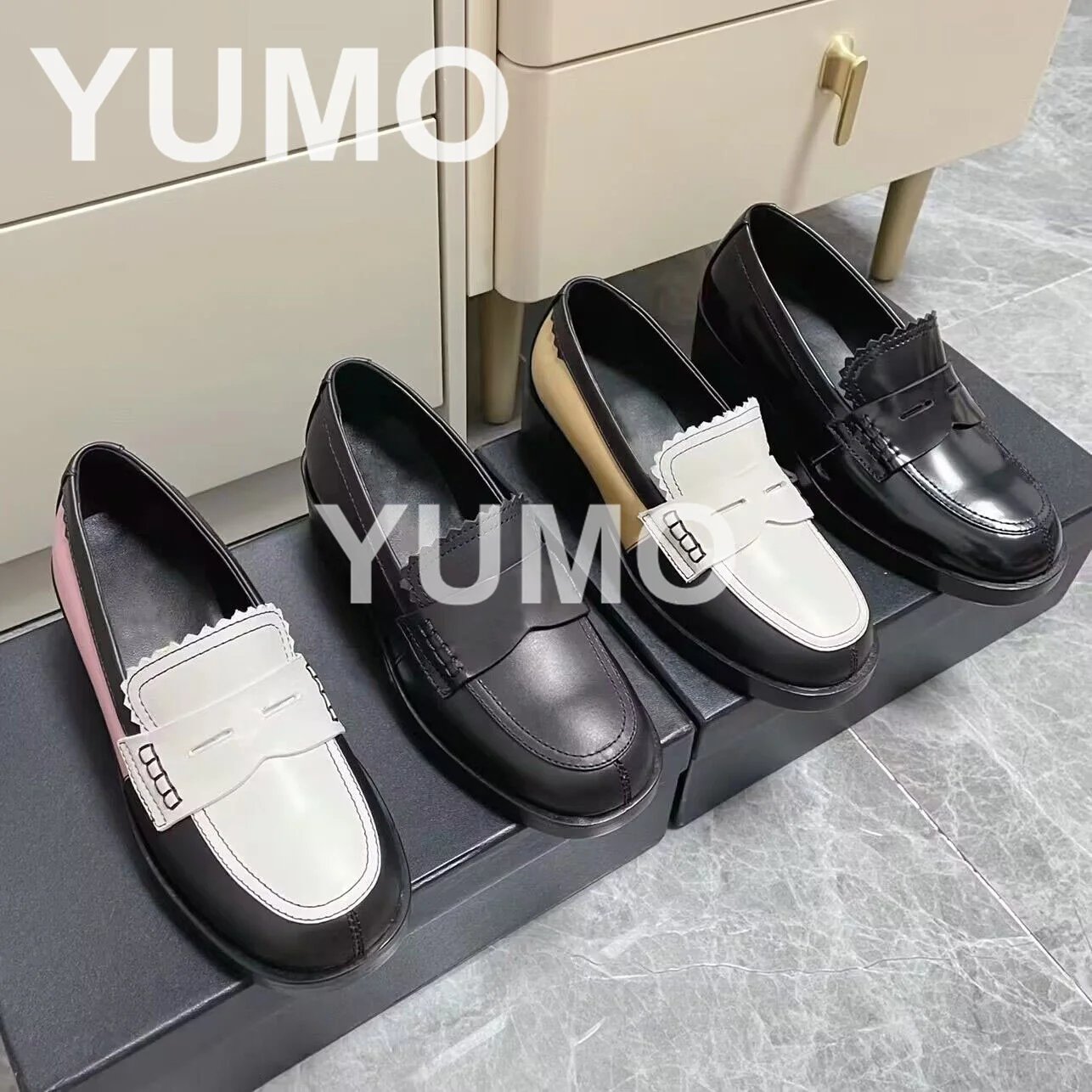 Women Size 41 Round Toe Genuine Leather Loafers Designer Shoes Metal Decor Sping Autumn Slip On Pumps For Ladies Office &Ladies
Women Size 41 Round Toe Genuine Leather Loafers Designer Shoes Metal Decor Sping Autumn Slip On Pumps For Ladies Office &Ladies