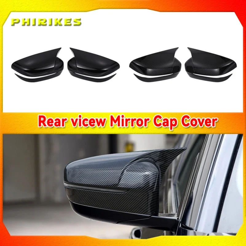 

Side Rearview Wing Mirror Cover Caps For BMW 4 5 7 8 Series G11 G12 G14 G15 G16 G22 G23 G24 G30 G31 G38 ABS Gloss Black