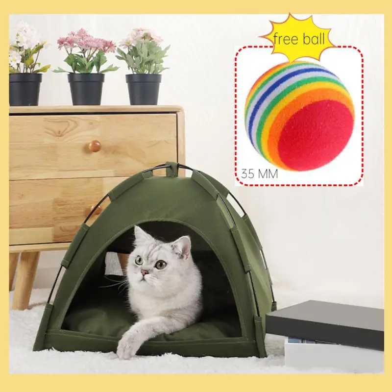 

Палатка для домашних животных, кровать для кошек, товары для дома, теплые подушки, мебель, диван, корзина, кровати, зимняя раскладная палатка для котят