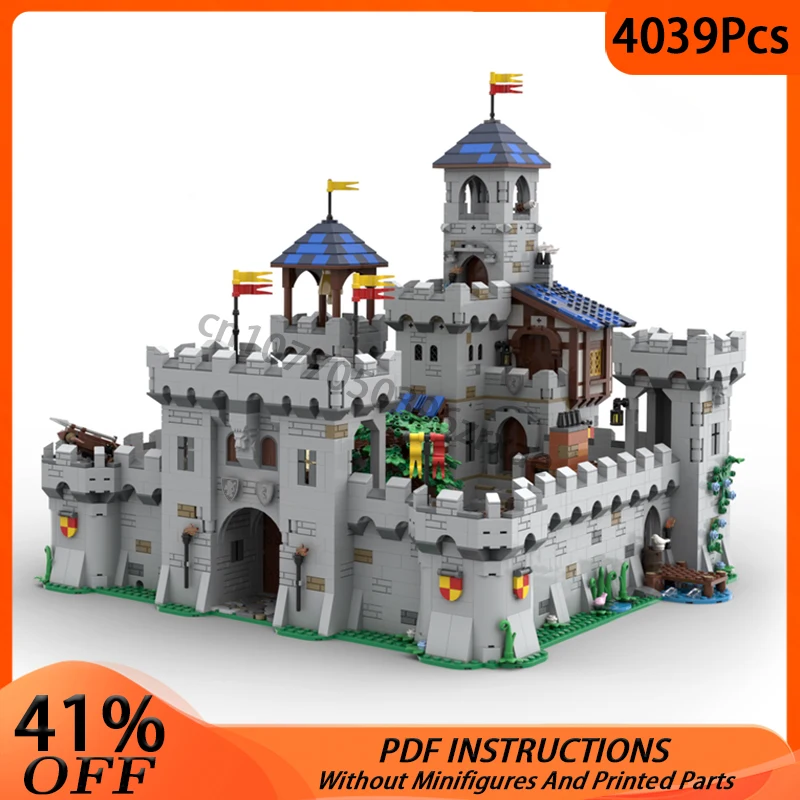 

MOC Medieval Modular Castle Fortress Model Knight Tower Building Blocks DIY Architecture Assemble Brick Child Toy Christmas Gift