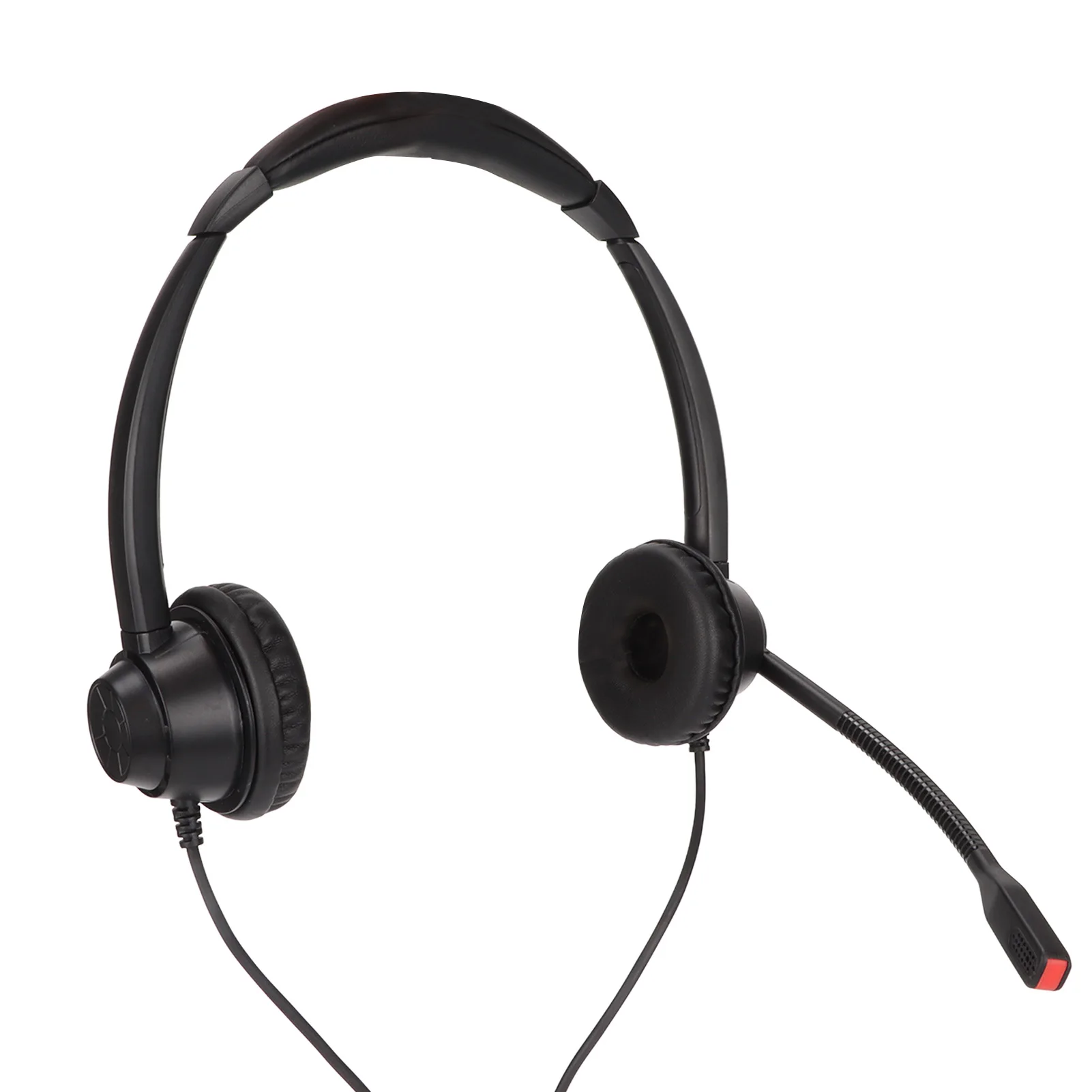 S5235fff619644fe29671b3e44a0f750eT RJ9 Telephone Headset Noise Cancelling Binaural Corded Cell Phone Headphone with Mic for VOIP Phone Landline Telephone Headphone