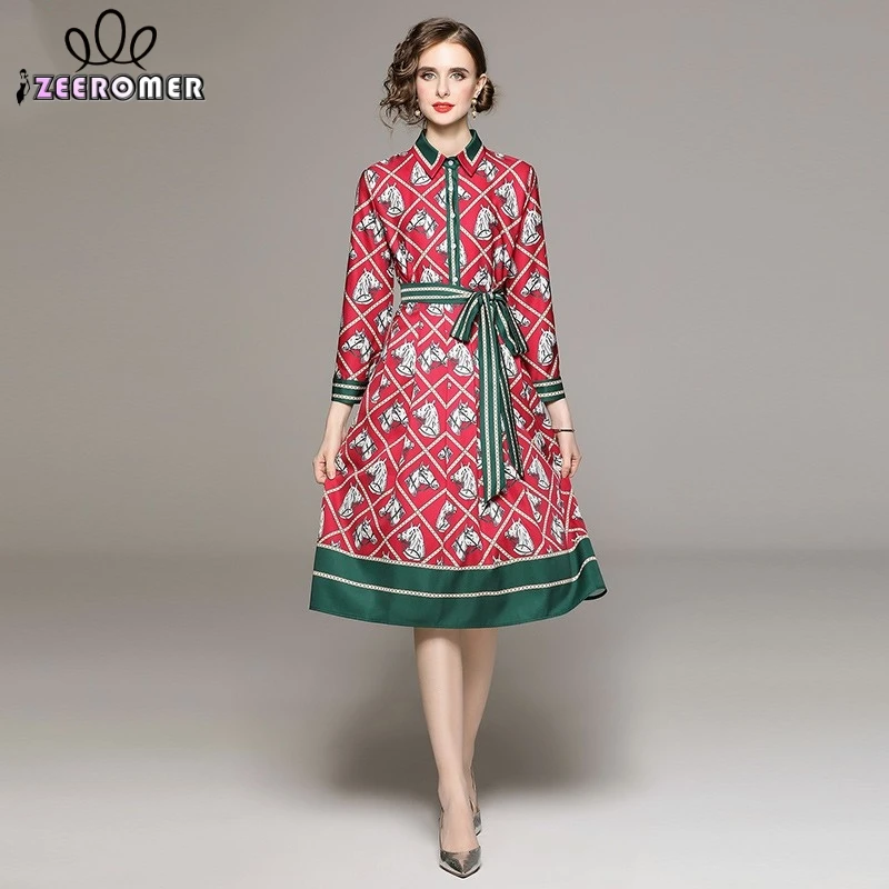 2023 Spring Fashion Designer Animal Print Shirt Dress Women Turn Down Collar Long Sleeve Bow Lace Up Party Midi Dress Vestidos
2023 Spring Fashion Designer Animal Print Shirt Dress Women Turn Down Collar Long Sleeve Bow Lace Up Party Midi Dress Vestidos