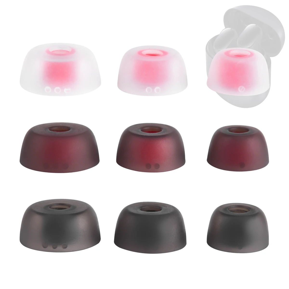 6Pcs Silicone Ear Tips for Xiaomi Redmi Buds 3 Pro TWS Eartips for Redmi Airdots 3 Pro Earbuds Tips TWS Earplugs Earphone 4-5mm 6Pcs Silicone Ear Tips for Xiaomi Redmi Buds 3 Pro TWS Eartips for Redmi Airdots 3 Pro Earbuds Tips TWS Earplugs Earphone 4-5mm