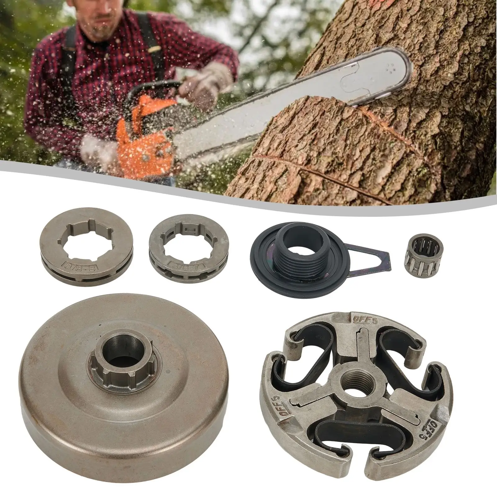 Clutch Drum Assembly Kit For Husqvarna 372 372XP 371 365 362 Chainsaw Lawn Mower Clutch Sprocket Rim Needle Bearing Worm Gear
Clutch Drum Assembly Kit For Husqvarna 372 372XP 371 365 362 Chainsaw Lawn Mower Clutch Sprocket Rim Needle Bearing Worm Gear