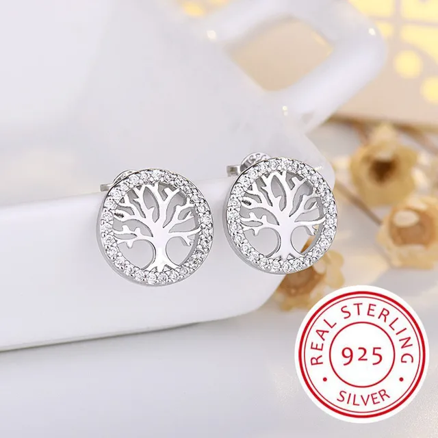 Bijoux en argent regardé 925 pour femmes, boucles d'oreilles minuscules en cristal clair CZ, mode mignonne, cadeau pour filles, adolescentes, dames 1