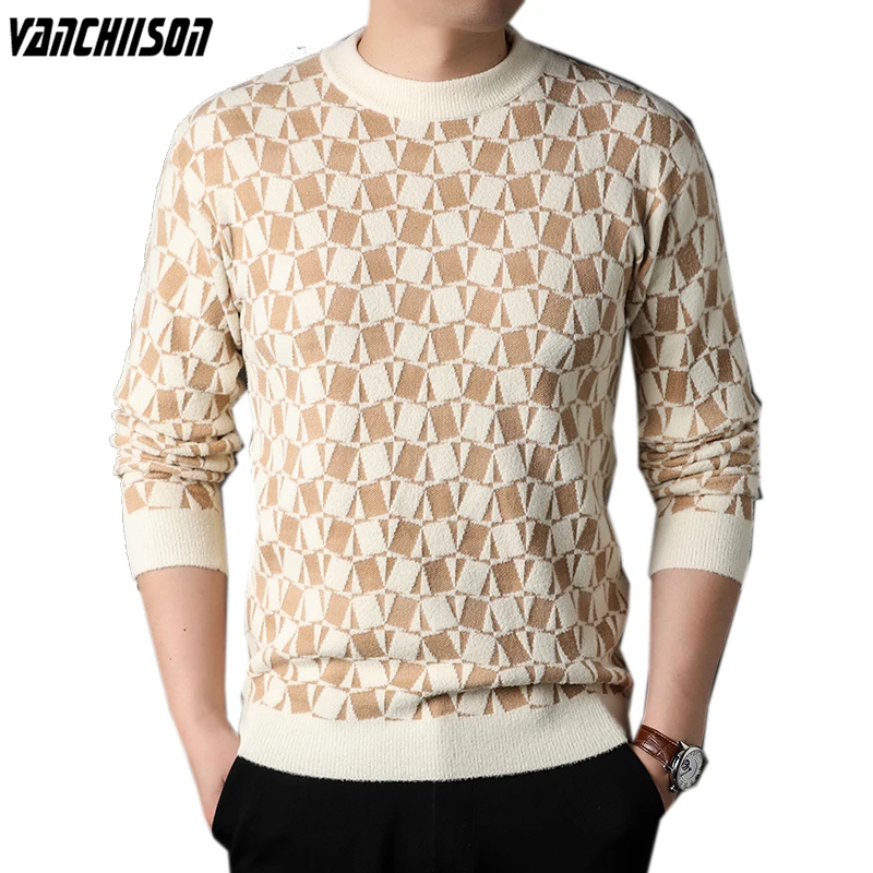 Men Plaids Jumpers Sweater Korean Style Pullover Tops Thick for Autumn Winter Knit Male Fashion Casual Clothing 00085
Men Plaids Jumpers Sweater Korean Style Pullover Tops Thick for Autumn Winter Knit Male Fashion Casual Clothing 00085