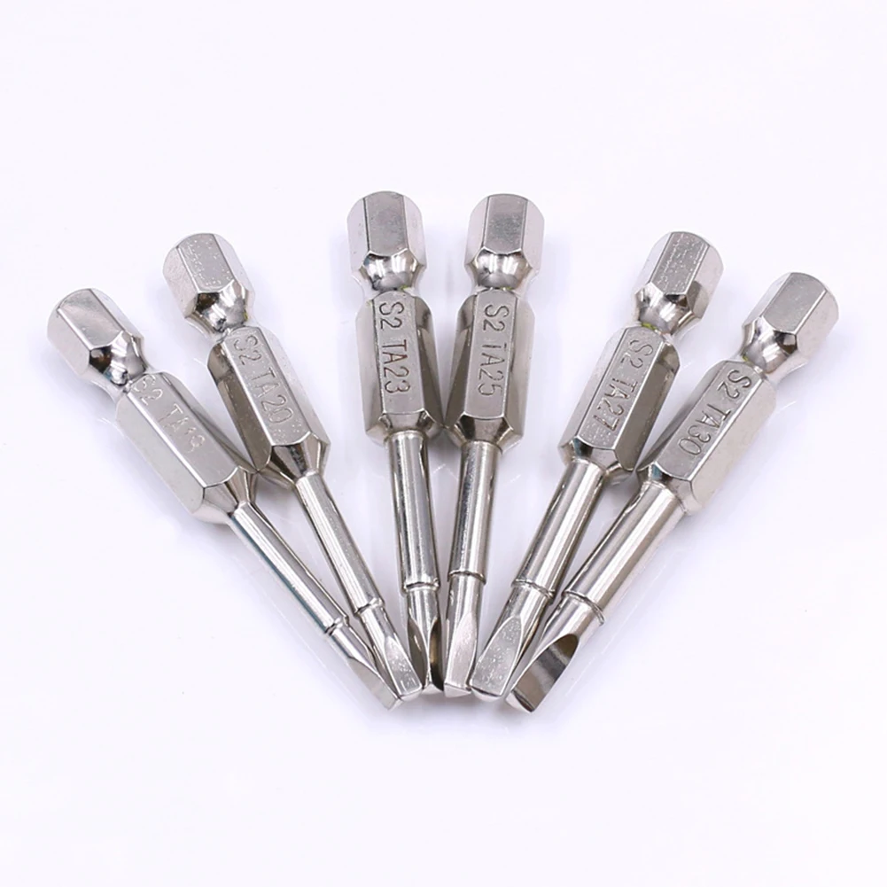 6Pcs/Set Magnetic Triangle Head Screwdriver Bits Set 1/4" Steel Anti Slip Hex Screw Equipment Electric Power Tool Accessories
6Pcs/Set Magnetic Triangle Head Screwdriver Bits Set 1/4" Steel Anti Slip Hex Screw Equipment Electric Power Tool Accessories