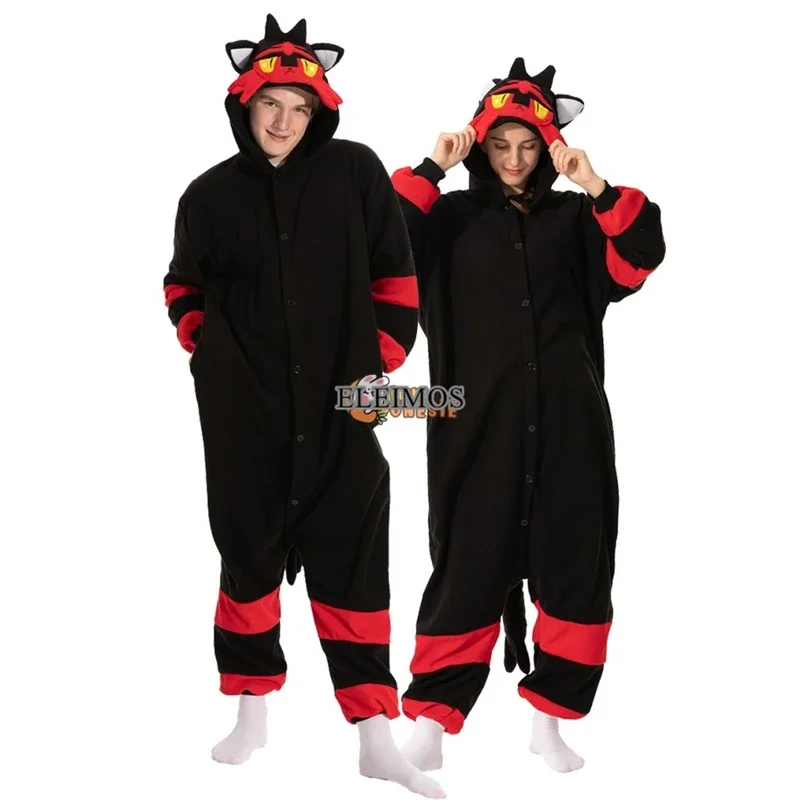 Halloween onesie black cartoon pajama for adult kids Women Men animal kigumis pyjamas homewear cosplay party costume
Halloween onesie black cartoon pajama for adult kids Women Men animal kigumis pyjamas homewear cosplay party costume