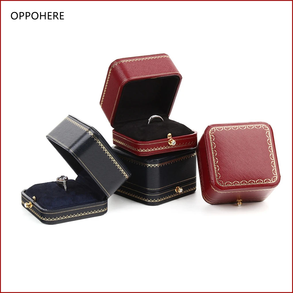 Retro Ring Box Leather Rings Container Octagonal Earrings Necklace Organizer Display Storage Box Proposal Wedding Jewelry Box
Retro Ring Box Leather Rings Container Octagonal Earrings Necklace Organizer Display Storage Box Proposal Wedding Jewelry Box