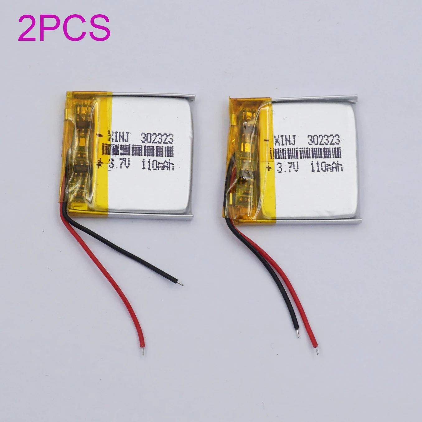 2pcs 3.7V 110mAh 0.4Wh Rechargeable Polymer Li Batteryv 302323 For Bluetooth Speaker Headphones GPS Sat Nav Driving Recorder Mp3
2pcs 3.7V 110mAh 0.4Wh Rechargeable Polymer Li Batteryv 302323 For Bluetooth Speaker Headphones GPS Sat Nav Driving Recorder Mp3