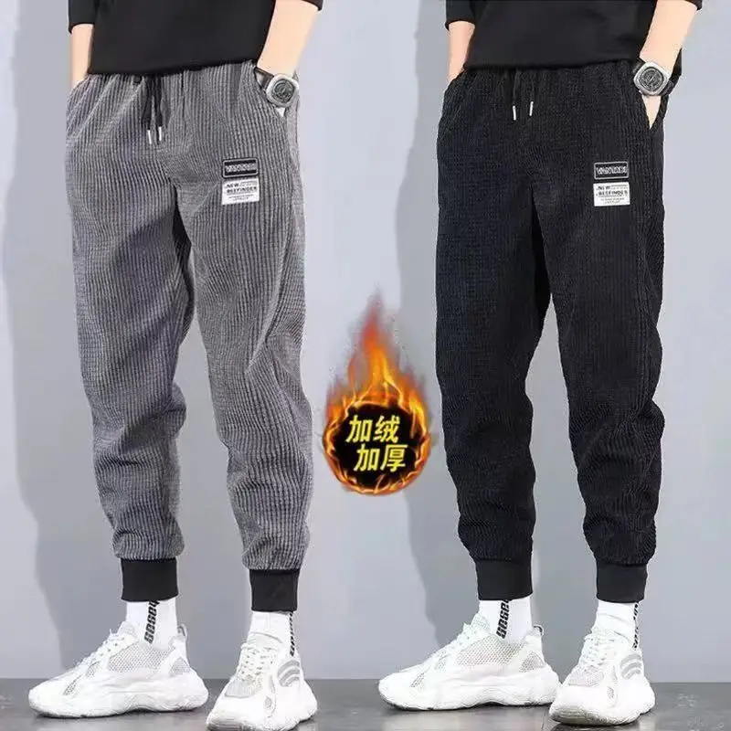 Autumn Winter Fleece Mens Pants Corduroy Trouser Jogger Pants Sweatpants Loose Casual Men Clothing Streetwear Vintage New
Autumn Winter Fleece Mens Pants Corduroy Trouser Jogger Pants Sweatpants Loose Casual Men Clothing Streetwear Vintage New