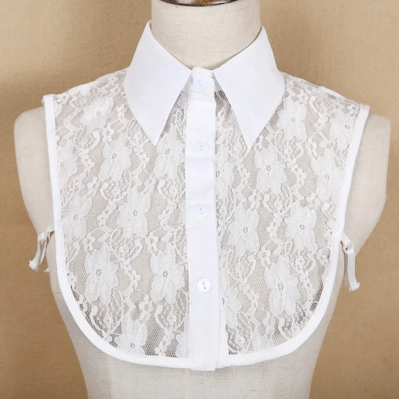 New Lace Floral Fake Collars for Womens Shirt Detachable False Collar Blouse Lapel Elastic Collar Tie Girls Sweater Faux Col
New Lace Floral Fake Collars for Womens Shirt Detachable False Collar Blouse Lapel Elastic Collar Tie Girls Sweater Faux Col