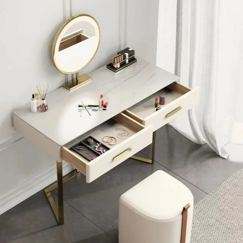 

Makeup Stools Simple Modern Dressing Table Stool Household Shoe Changing Square Stools Bedroom Nordic Ins Nail Chairs Ottomans