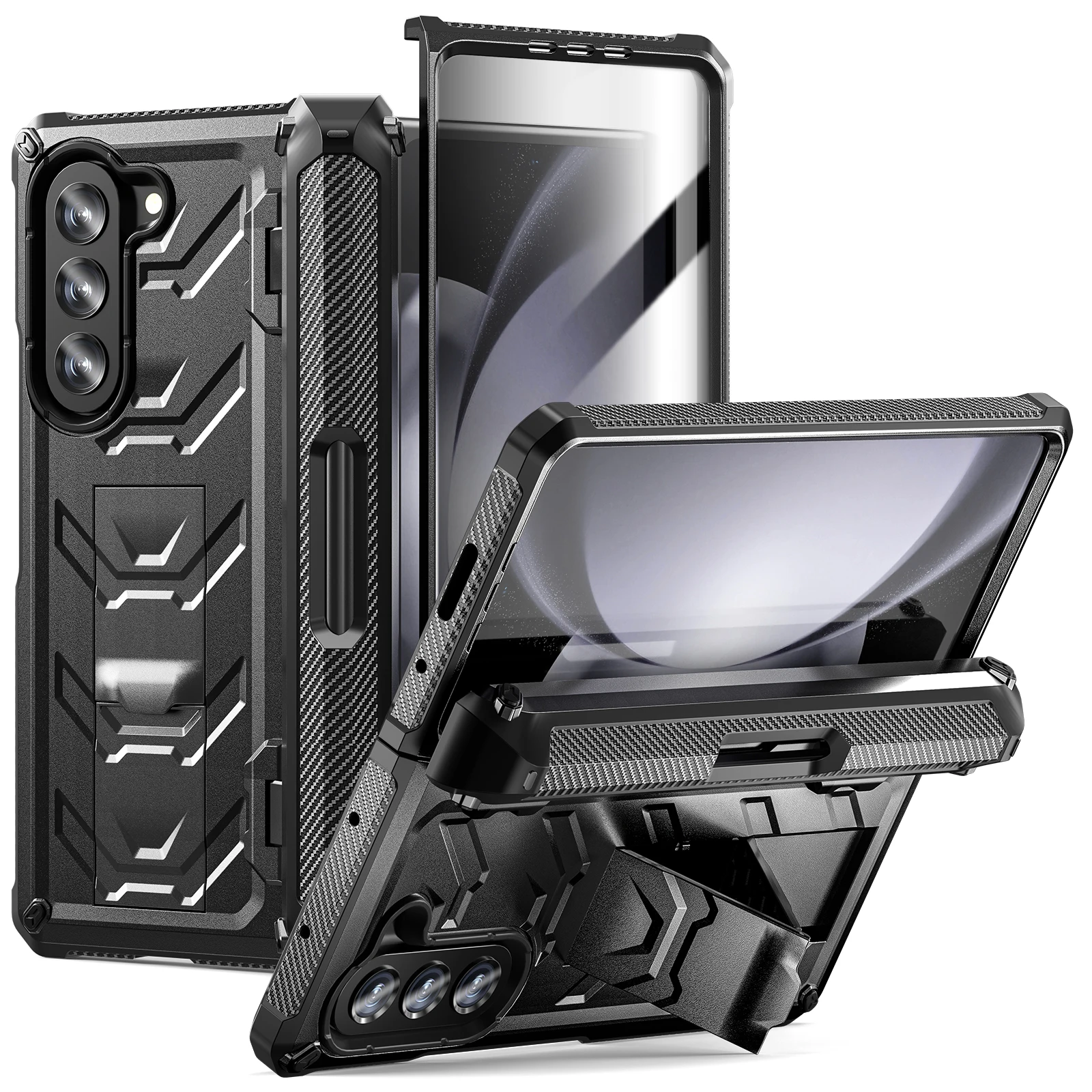 For Samsung Galaxy Z Fold 5 4 3 Case Armor Shockproof Foldable Hinge Pen Holder With Tempered Film Bracket Heavy Duty Hard Cover
For Samsung Galaxy Z Fold 5 4 3 Case Armor Shockproof Foldable Hinge Pen Holder With Tempered Film Bracket Heavy Duty Hard Cover
