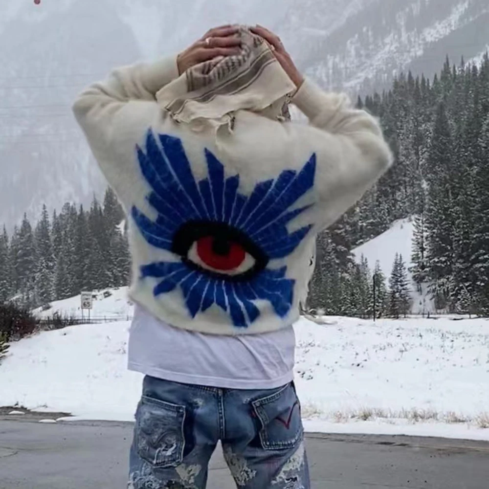 Blue Eye of Truth Print Pullover Autumn Sweater Unisex Y2K Baggy Moletons Masculinos Sueter O Neck Ropa Hombre Knitted Clothes
Blue Eye of Truth Print Pullover Autumn Sweater Unisex Y2K Baggy Moletons Masculinos Sueter O Neck Ropa Hombre Knitted Clothes