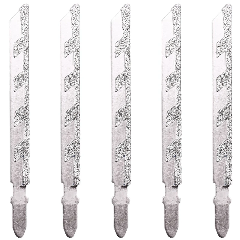 LBER 5Pcs 101Mm 4 Inch T Shank Jigsaw Blades Diamond Coated Jig Saw Blade Set Masonry Granite Tile Cutting Power Tools Accessori
LBER 5Pcs 101Mm 4 Inch T Shank Jigsaw Blades Diamond Coated Jig Saw Blade Set Masonry Granite Tile Cutting Power Tools Accessori