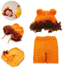 Cute 2pcs/set Soft Newborn Baby Photography Props Crochet Knit Cute Pattern Handmade Pants + Hat Set Baby Lion Suit
Cute 2pcs/set Soft Newborn Baby Photography Props Crochet Knit Cute Pattern Handmade Pants + Hat Set Baby Lion Suit