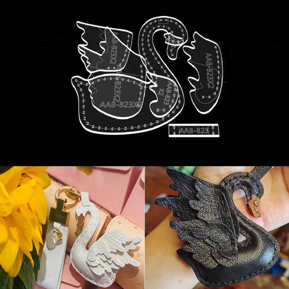 Leather Bag Pattern Making with Kraft Paper and Acrylic Templates for White Swan Keychain Luggage Pendant
Leather Bag Pattern Making with Kraft Paper and Acrylic Templates for White Swan Keychain Luggage Pendant