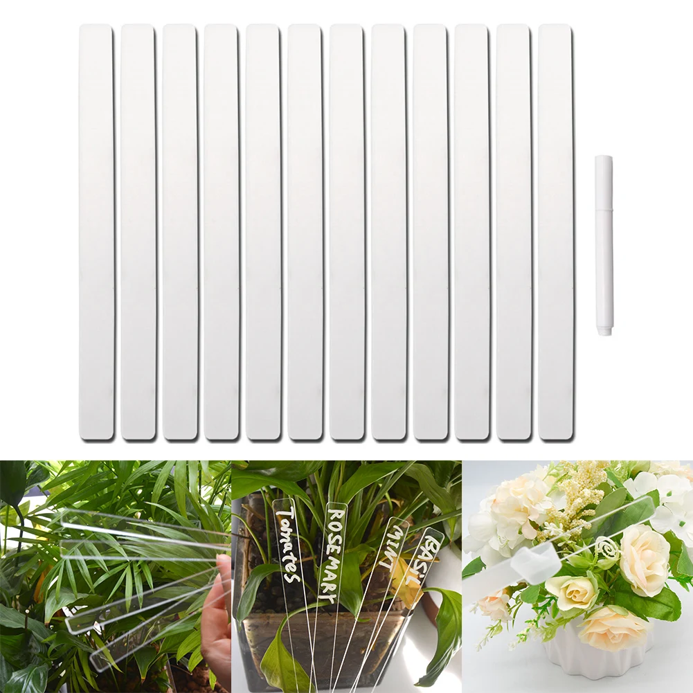 12pcs Garden Plant Label Tag Clear Waterproof Acrylic Garden Labels Gardening Plant Nursery Markers T-Type Label Mark Tools
12pcs Garden Plant Label Tag Clear Waterproof Acrylic Garden Labels Gardening Plant Nursery Markers T-Type Label Mark Tools