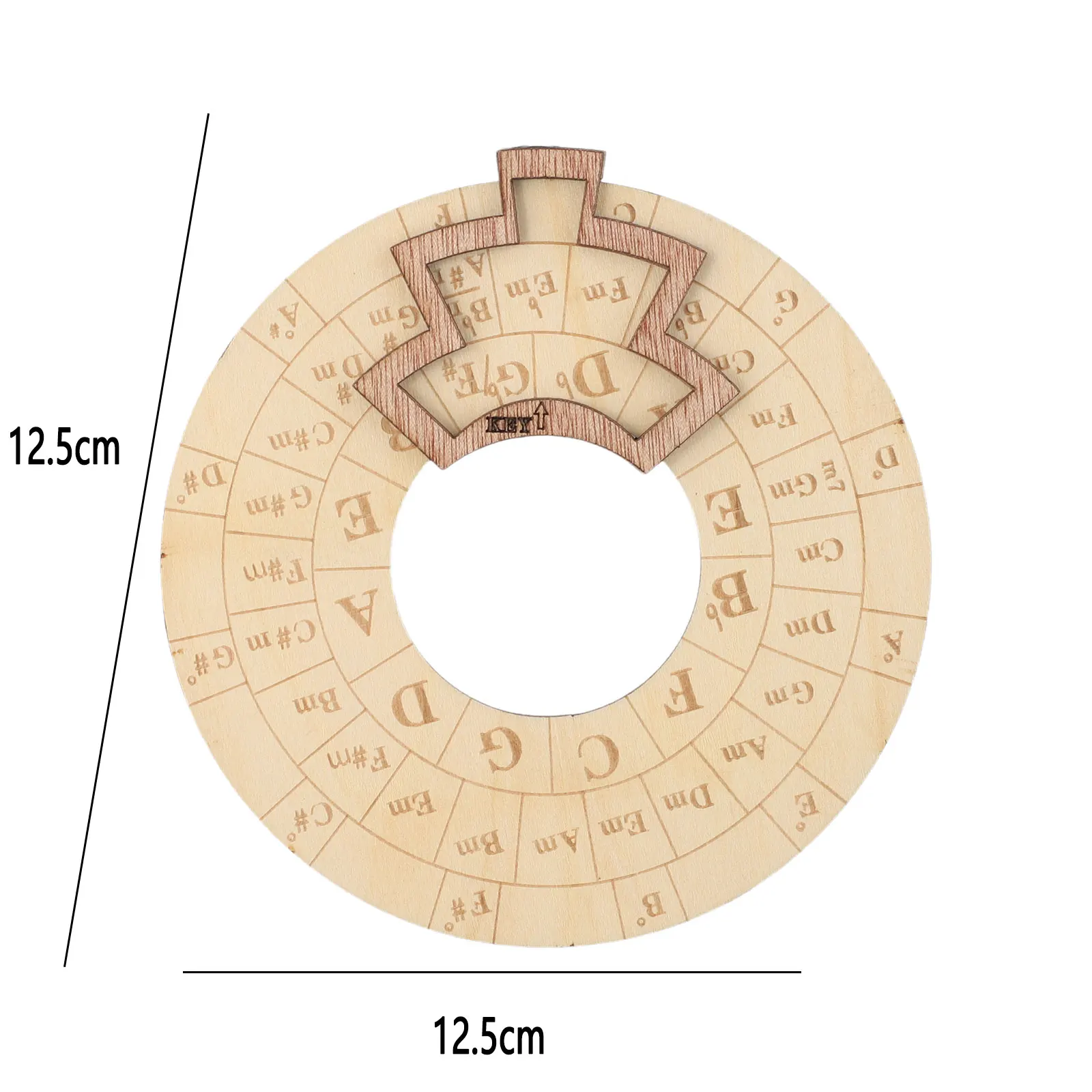 Wooden Chord Wheel Circle For Notes Chords Melody Tool Musical Solid Construction Tool Universal Wooden Color Durable
Wooden Chord Wheel Circle For Notes Chords Melody Tool Musical Solid Construction Tool Universal Wooden Color Durable