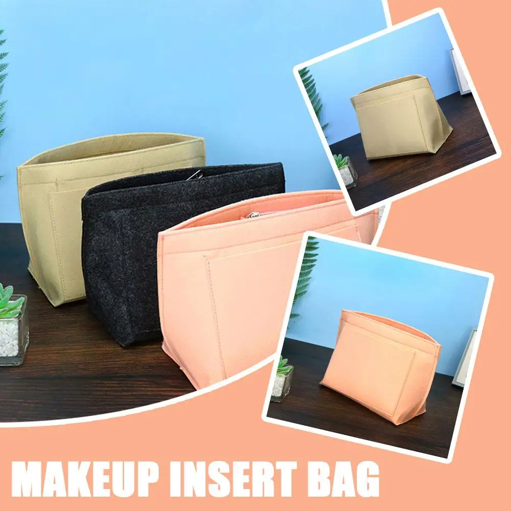 Felt Makeup Insert Bag Handbag Inner Storage Bags Woman Tote Portable Organizer Bag Cosmetic Pocket Multi-purpose Wash Trav Z4E0
Felt Makeup Insert Bag Handbag Inner Storage Bags Woman Tote Portable Organizer Bag Cosmetic Pocket Multi-purpose Wash Trav Z4E0