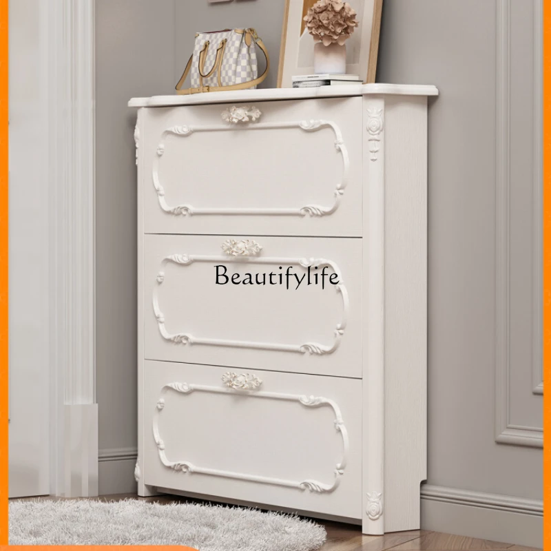 Ultra-Thin Tilting Shoe Cabinet Simple Modern European Style Hallway Hall Cabinet Large Capacity
Ultra-Thin Tilting Shoe Cabinet Simple Modern European Style Hallway Hall Cabinet Large Capacity