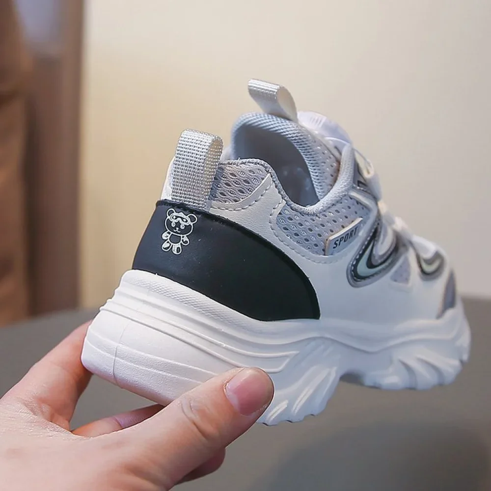 أحذية رياضية من الجلد الصناعي للأطفال موديل 2026، أحذية جري عصرية للمراهقين والأطفال، شبكية وقابلة للتنفس للأولاد والبنات أحذية رياضية من الجلد الصناعي للأطفال موديل 2026، أحذية جري عصرية للمراهقين والأطفال، شبكية وقابلة للتنفس للأولاد والبنات