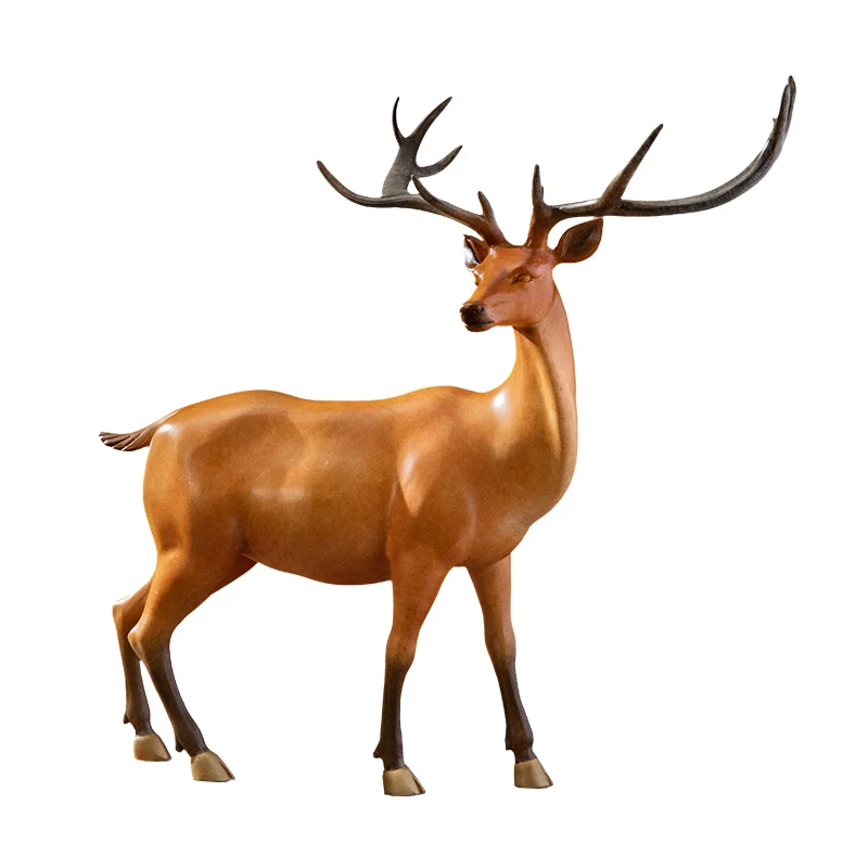 All Copper Deer Decoration Home Indoor Lu Luhengtong New Chinese Living Room Office Hallway Decorations
All Copper Deer Decoration Home Indoor Lu Luhengtong New Chinese Living Room Office Hallway Decorations