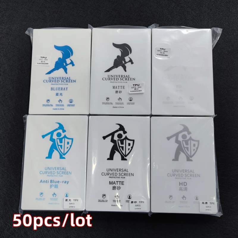 50pcs HD Hydrogel Film LCD Screen Protector For All Mobile Phone Blade Cutting Machine Matte/UV-Protective TPU Screen Protector
50pcs HD Hydrogel Film LCD Screen Protector For All Mobile Phone Blade Cutting Machine Matte/UV-Protective TPU Screen Protector