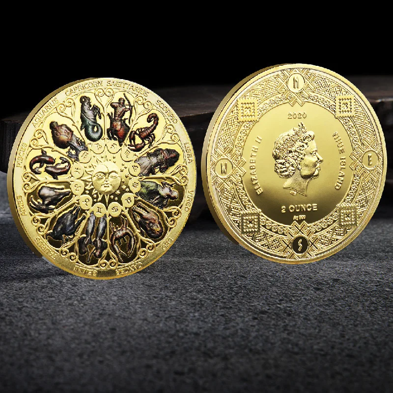 Фото Суперкрасивая вещь с любовью Элизабет Ii евро астрологический сувенир | Безвалютные монеты (1005003728172252)