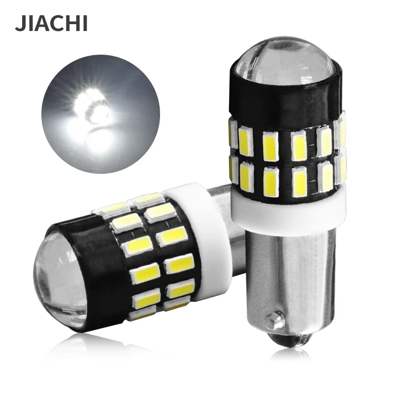 

JIACHI 2PCS T4W BA9S Led Car Bulbs 3014 30 Chip with Lens for Clearance Width Lights 12-24V