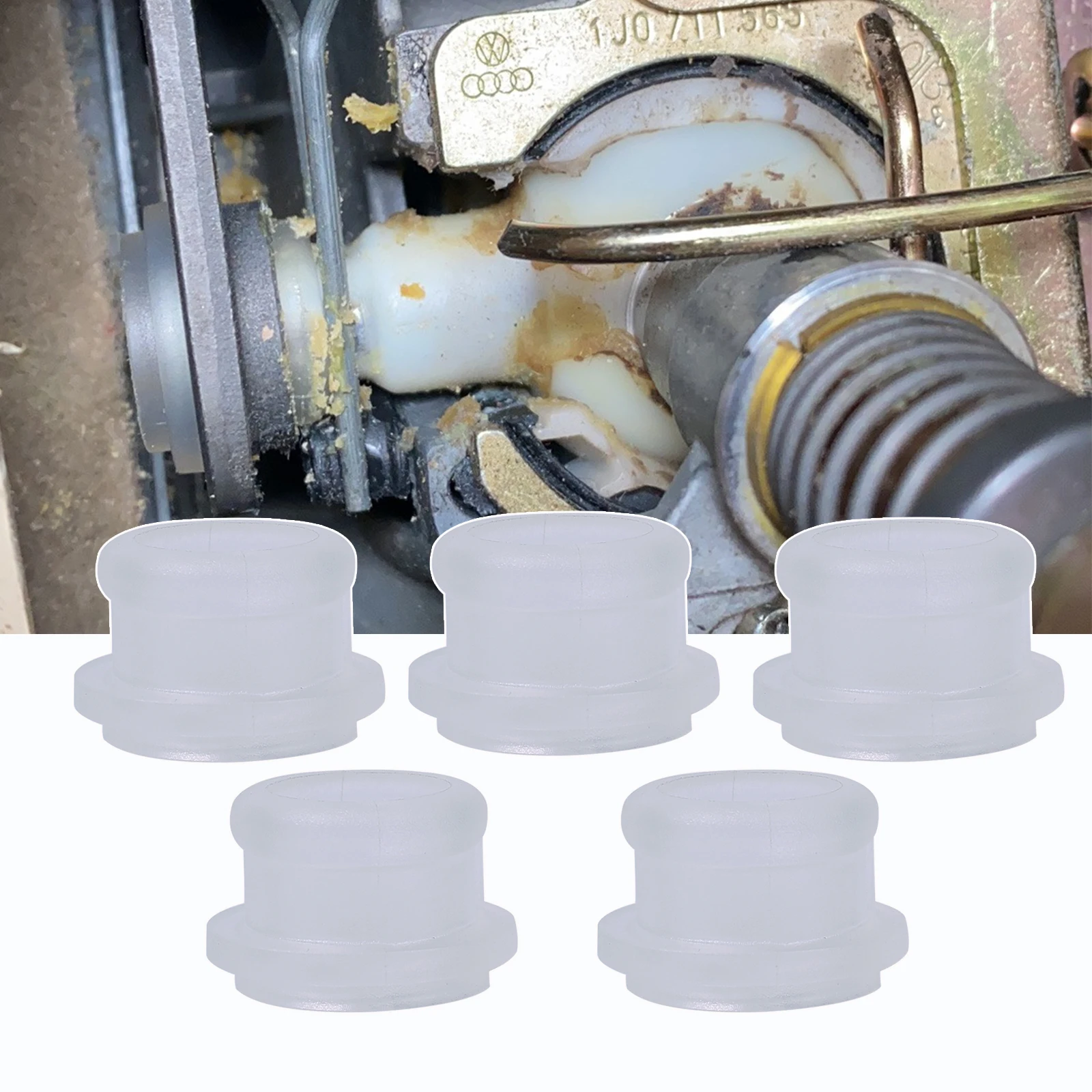 5PCS Bushing Fix For VW Bora Polo Jetta Golf MK4 MK2 Speed Gearbox Shift Lever Rubber Sleeve Shift Lever Rubber Replacement
5PCS Bushing Fix For VW Bora Polo Jetta Golf MK4 MK2 Speed Gearbox Shift Lever Rubber Sleeve Shift Lever Rubber Replacement
