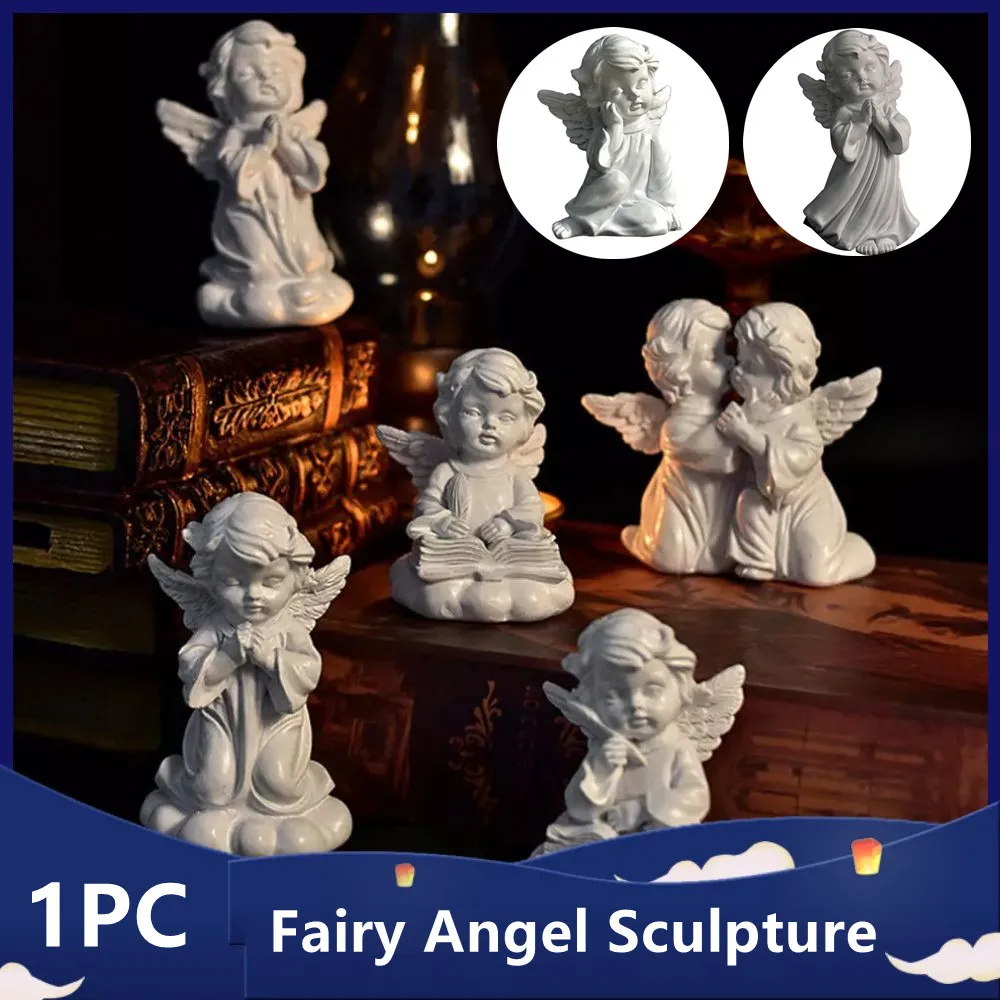 Resin Angel Fairy Sculpture Creative White Resin Statue Ornaments Living Room Bedroom Porch TV Cabinet Decorative Craft Ornament
Resin Angel Fairy Sculpture Creative White Resin Statue Ornaments Living Room Bedroom Porch TV Cabinet Decorative Craft Ornament
