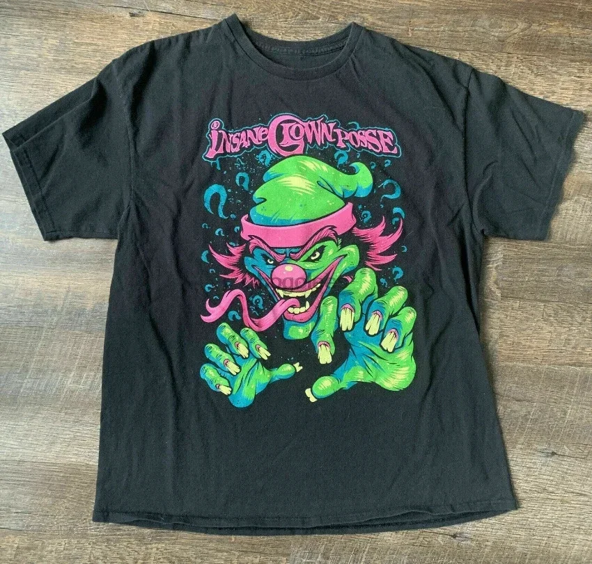 Забавная футболка Icp Crazy - cl0wn-p0sse с рисунком ремешка, винтажный подарок для мужчин и женщин, забавная Повседневная Удобная футболка с коротким рукавом 2022 
Забавная футболка Icp Crazy - cl0wn-p0sse с рисунком ремешка, винтажный подарок для мужчин и женщин, забавная Повседневная Удобная футболка с коротким рукавом 2022