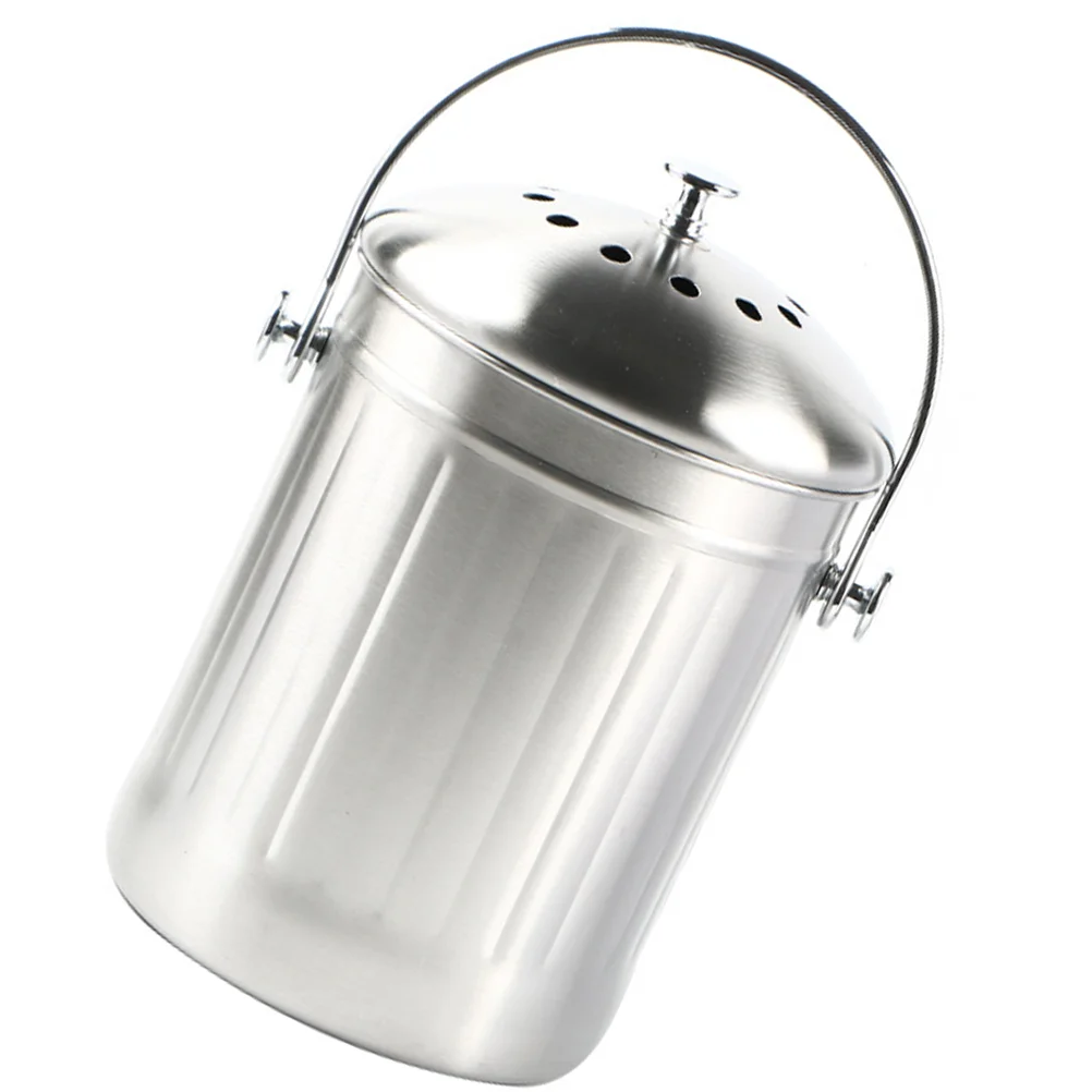 Countertop Garbage Can Kitchen Compost Bin Small Garbage Bin Stainless Steel Trash Can
Countertop Garbage Can Kitchen Compost Bin Small Garbage Bin Stainless Steel Trash Can