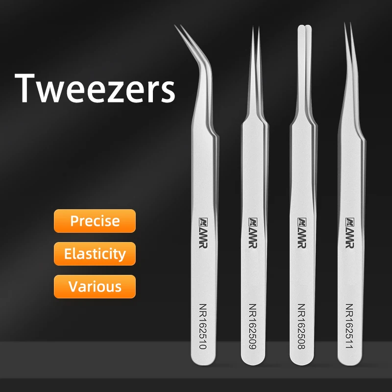 4 Pcs Precision Tweezers Set Upgraded Anti-Static Stainless Steel Curved of Tweezers,for Electronics,Laboratory ,Jewelry,Craft
4 Pcs Precision Tweezers Set Upgraded Anti-Static Stainless Steel Curved of Tweezers,for Electronics,Laboratory ,Jewelry,Craft